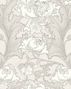 4540 Siri Grey and White Anno Wallpaper by Boråstapeter
