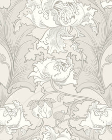 4540 Siri Grey and White Anno Wallpaper by Boråstapeter