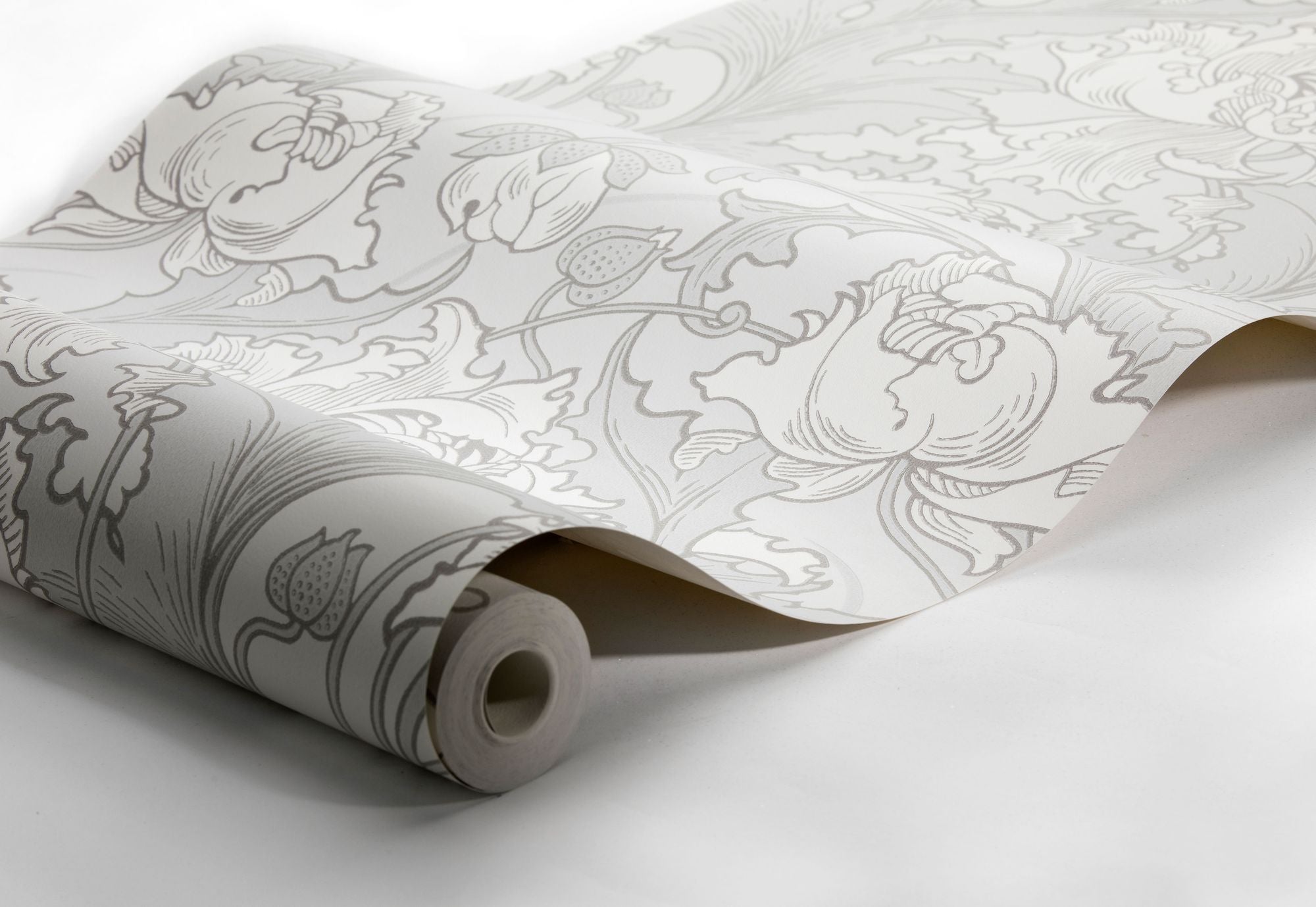 4540 Siri Grey and White Anno Wallpaper by Boråstapeter