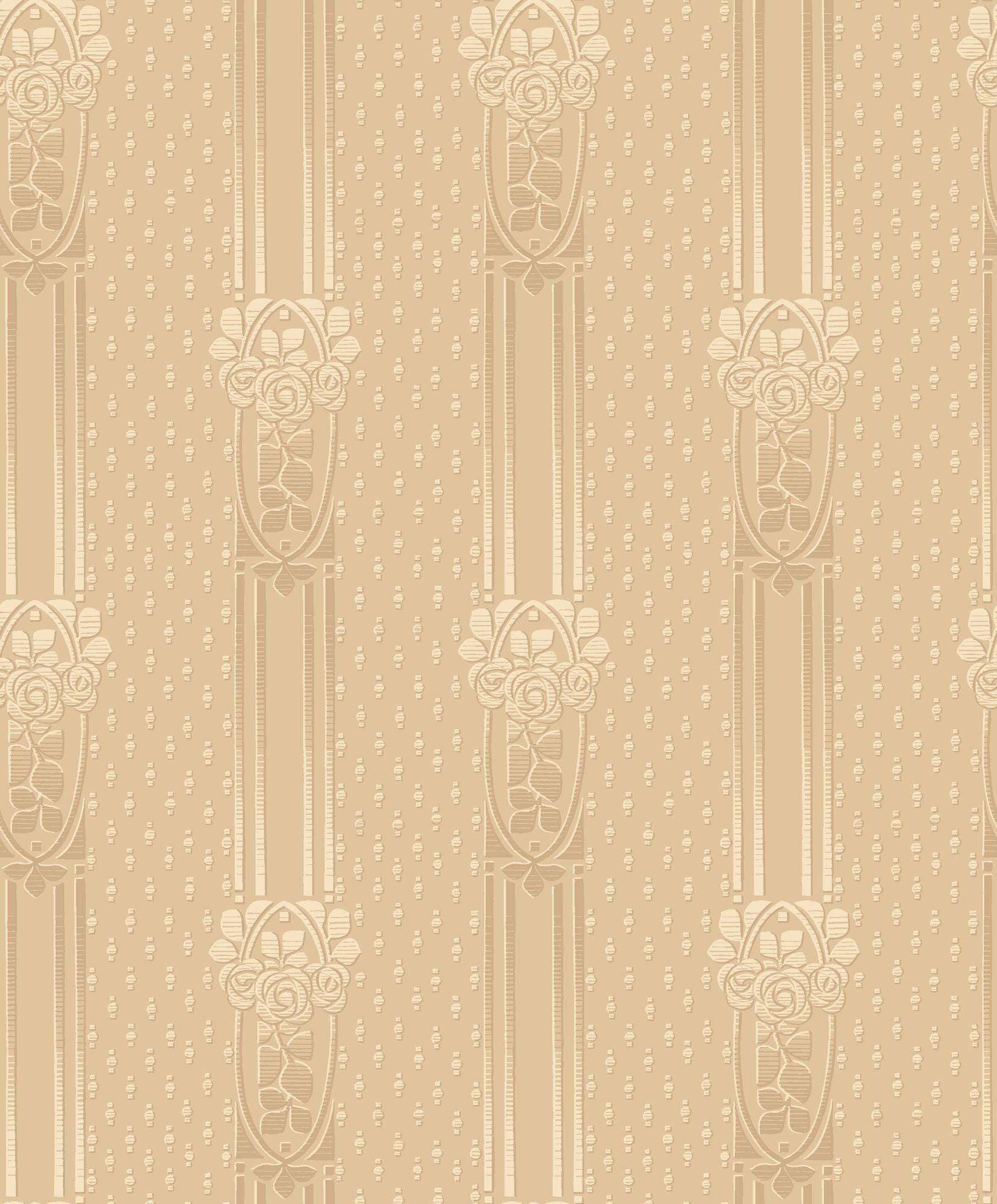 4541 Ellen Yellow Anno Wallpaper by Boråstapeter