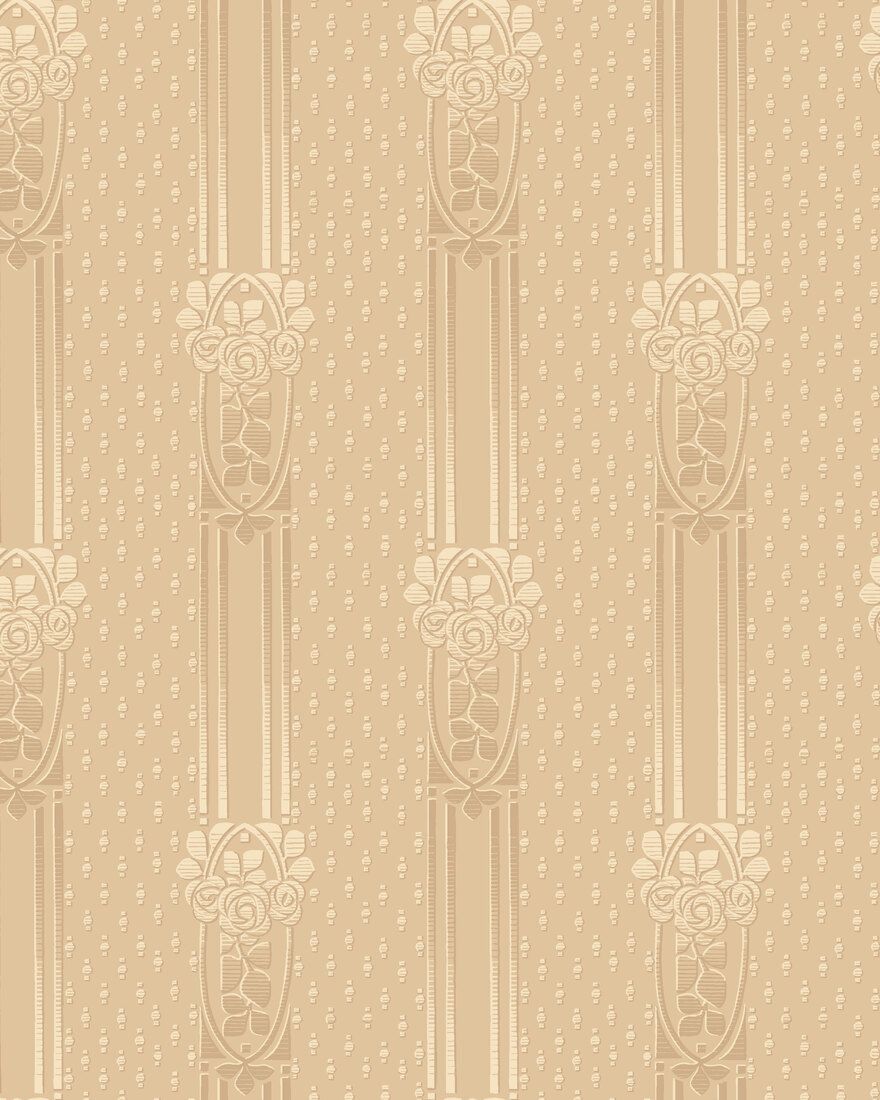 4541 Ellen Yellow Anno Wallpaper by Boråstapeter