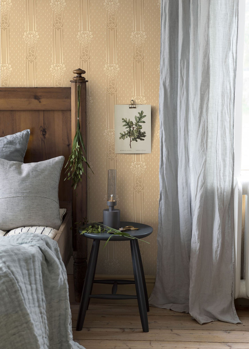 4541 Ellen Yellow Anno Wallpaper by Boråstapeter