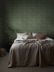 4544 Waldemar Dark Green Icons Wallpaper by Boråstapeter
