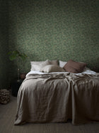 4544 Waldemar Dark Green Anno Wallpaper by Boråstapeter
