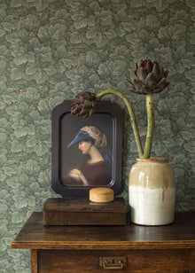 4544 Waldemar Dark Green Anno Wallpaper by Boråstapeter
