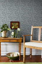 4545 Waldemar Light Blue Anno Wallpaper by Boråstapeter