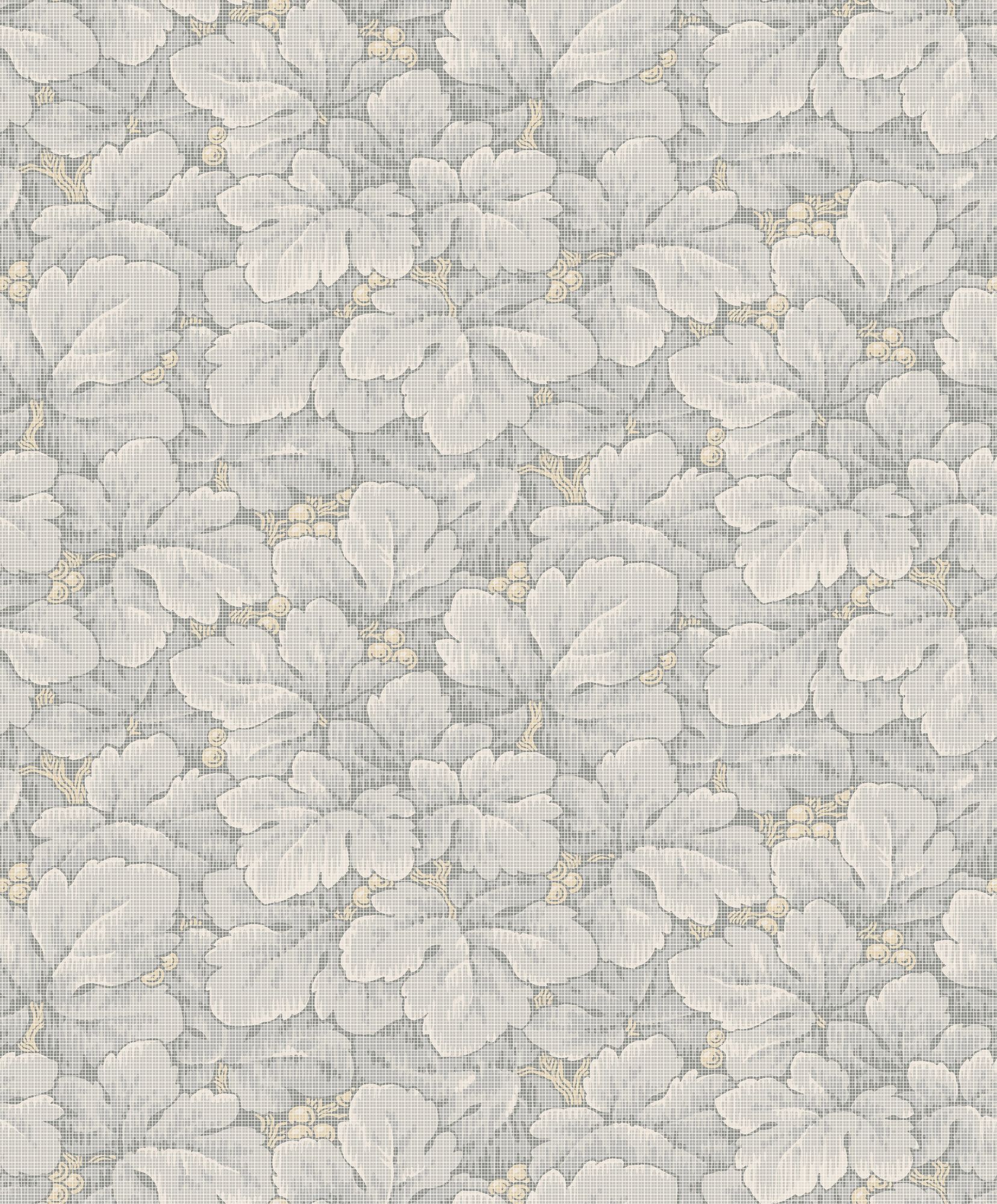 4546 Waldemar Light Grey and Beige Anno Wallpaper by Boråstapeter