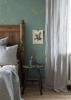 4547 Ulricehamn Green Anno Wallpaper by Boråstapeter