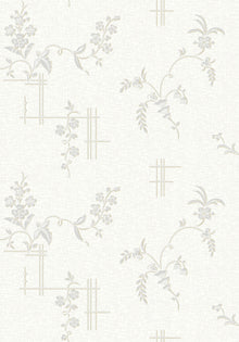 4549 Ulricehamn White and Grey Anno Wallpaper by Boråstapeter