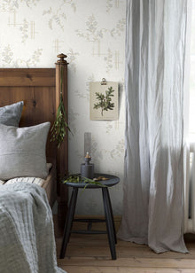 4549 Ulricehamn White and Grey Anno Wallpaper by Boråstapeter