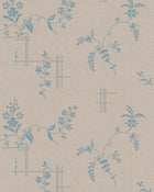 4550 Ulricehamn Beige and Blue Anno Wallpaper by Boråstapeter