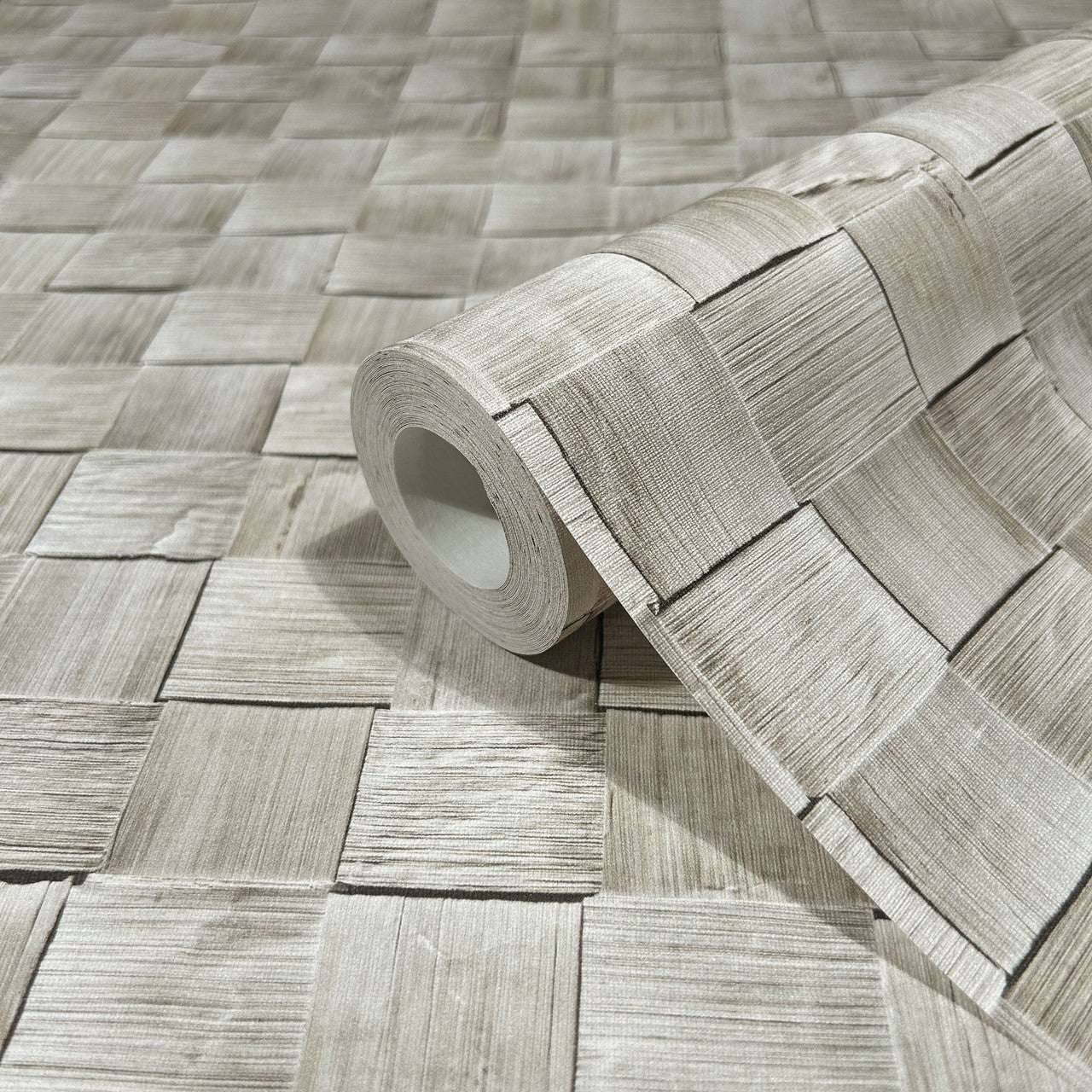 45741 The Woods and Wicker Silver Grey Wallpaper By Galerie