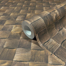 45742 The Woods and Wicker Bronze Brown Wallpaper By Galerie