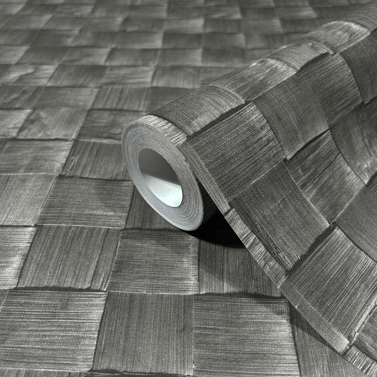 45743 The Woods and Wicker Silver Grey Wallpaper By Galerie