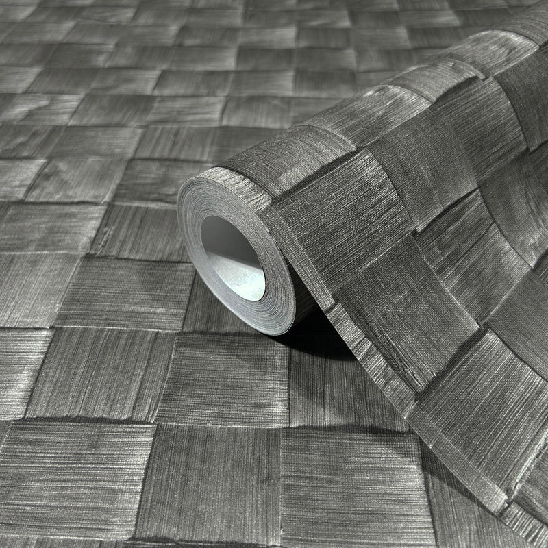 45743 The Woods and Wicker Silver Grey Wallpaper By Galerie