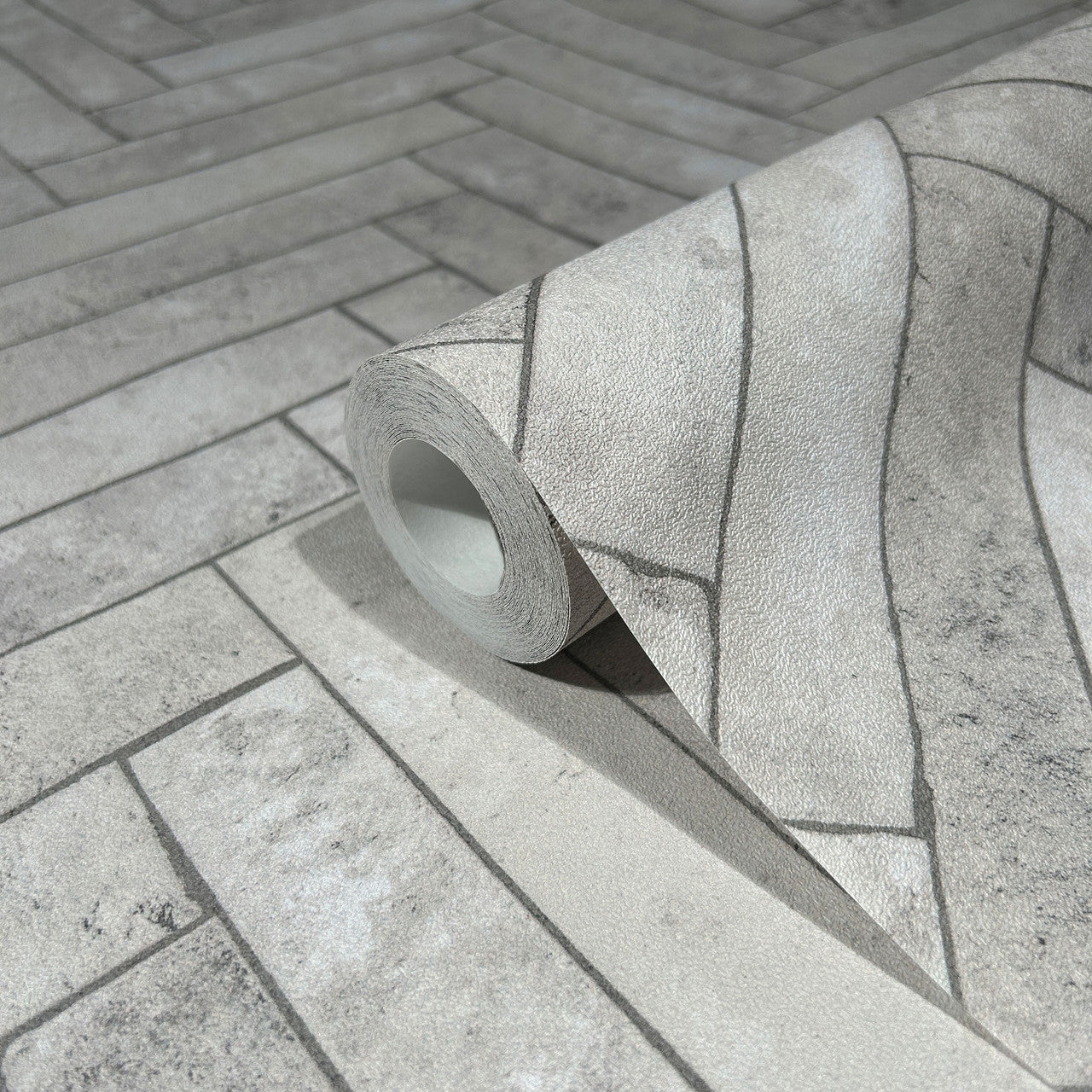 45762 Stone Optic Bricks and More Grey Wallpaper By Galerie