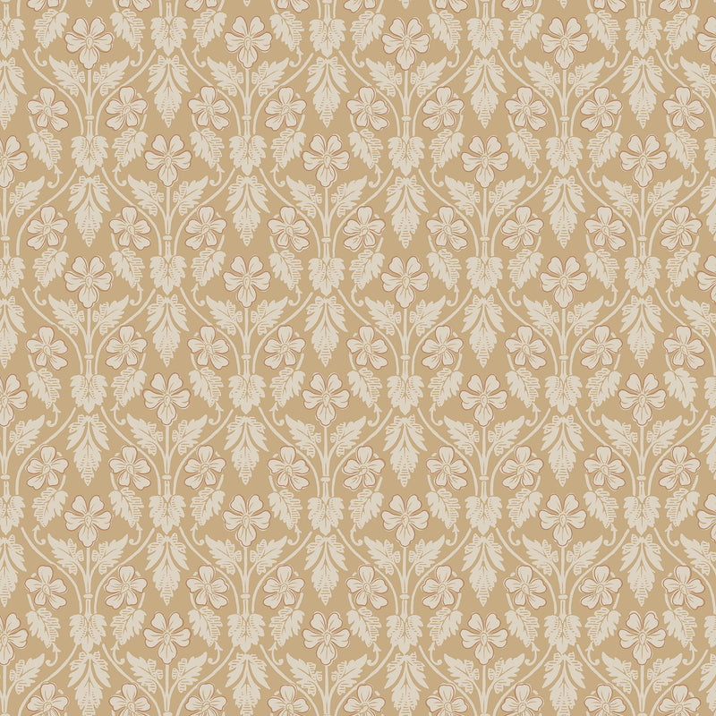 4585 Nora Light Yellow and Beige Anno Wallpaper by Boråstapeter