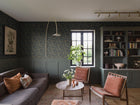 4587 Waldemar Dark Blue and Green Icons Wallpaper by Boråstapeter