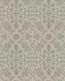 4589 Rosenvinge Light Beige and Yellow Anno Wallpaper by Boråstapeter