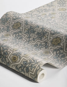 4589 Rosenvinge Light Beige and Yellow Anno Wallpaper by Boråstapeter