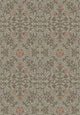 Rosenvinge Light Green and Orange Anno Wallpaper by Boråstapeter