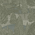 4702 Northern Forest Multi and Green Wallpaper by Boråstapeter