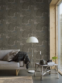 4702 Northern Forest Multi and Green Wallpaper by Boråstapeter