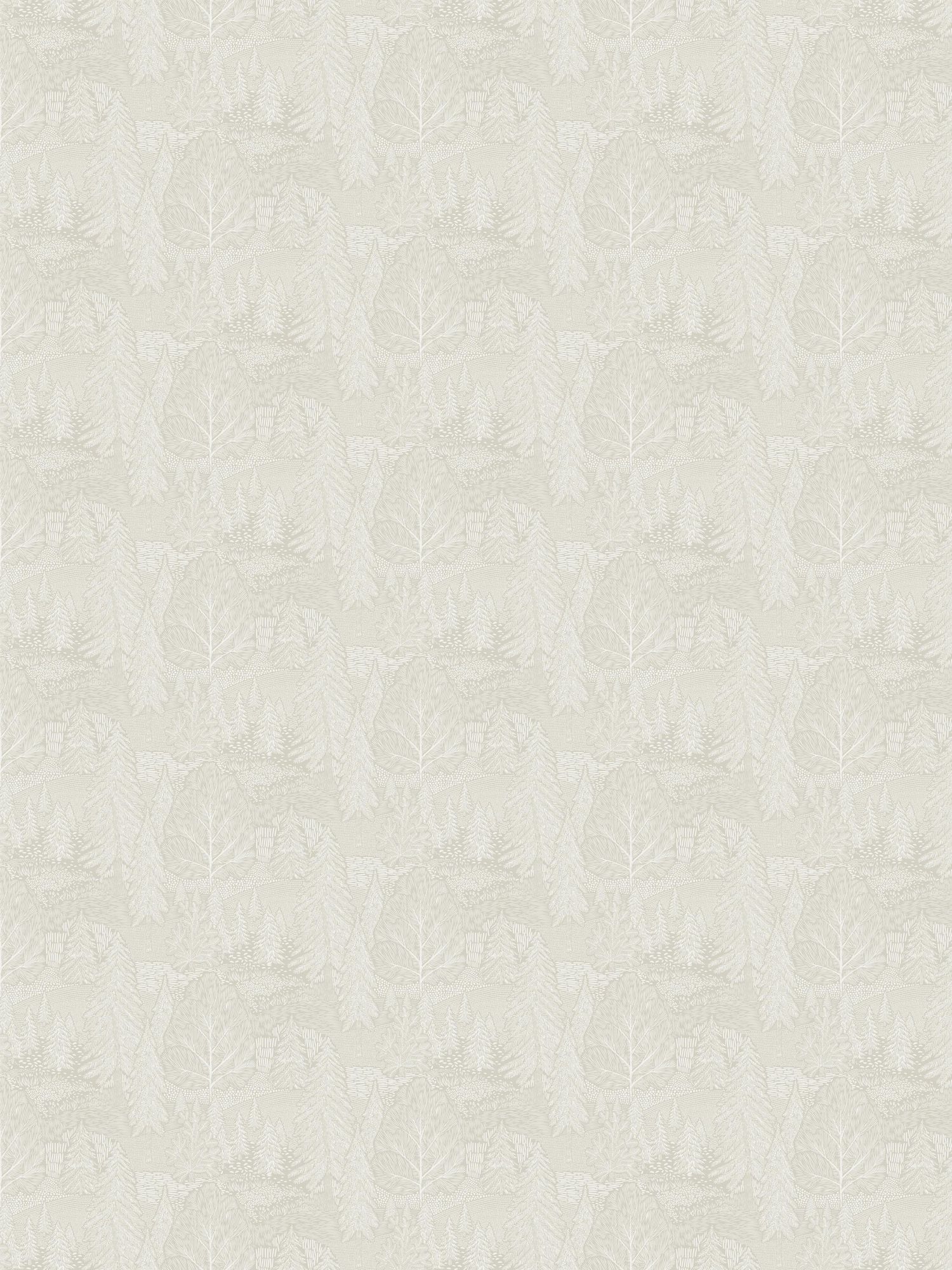 4703 Northern Forest Beige and White Wallpaper by Boråstapeter