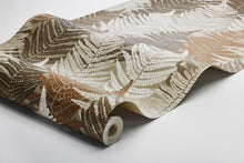 4707 Fern Forest Brown and Beige Wallpaper by Boråstapeter