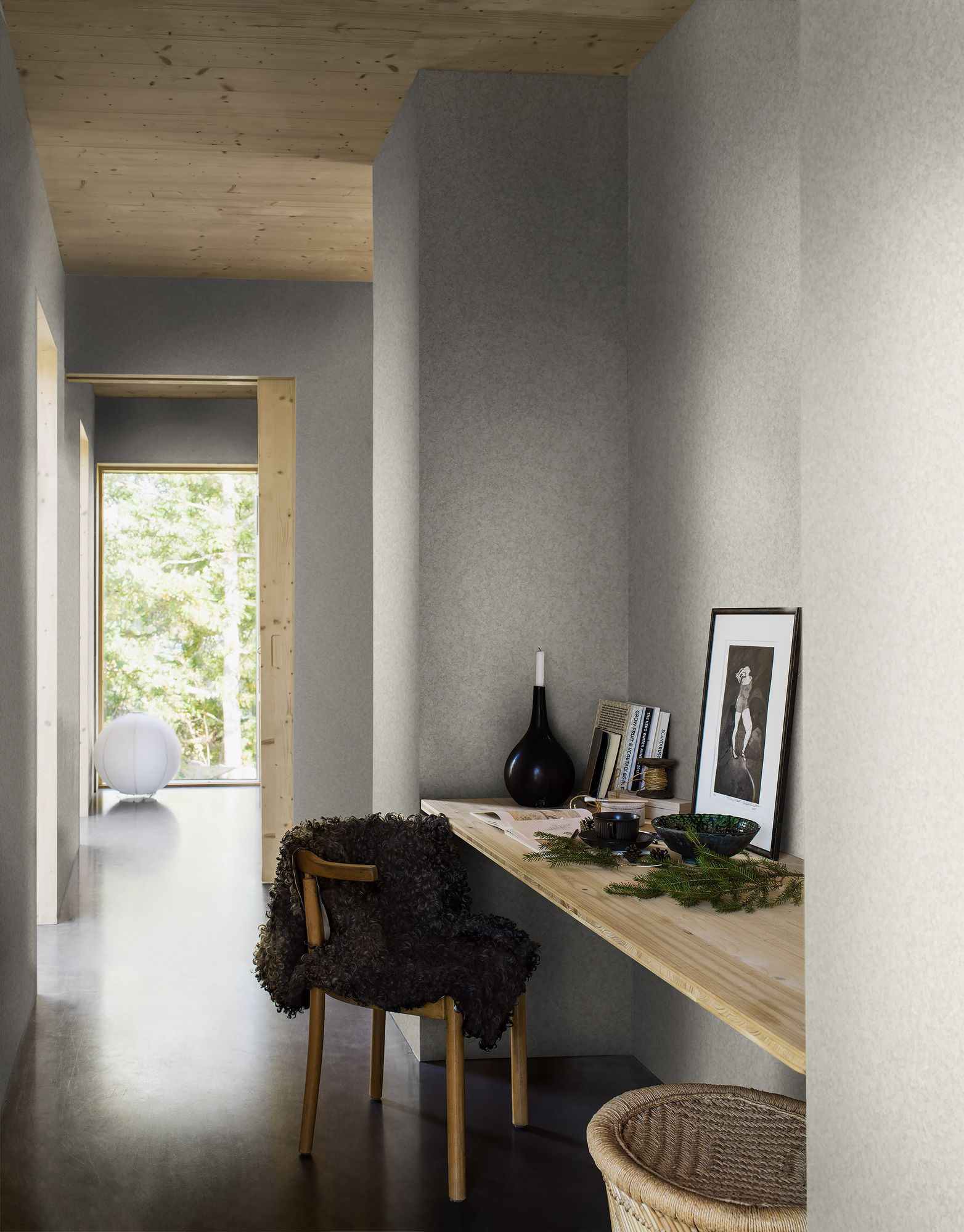 4708 Northern Stone Grey Wallpaper by Boråstapeter