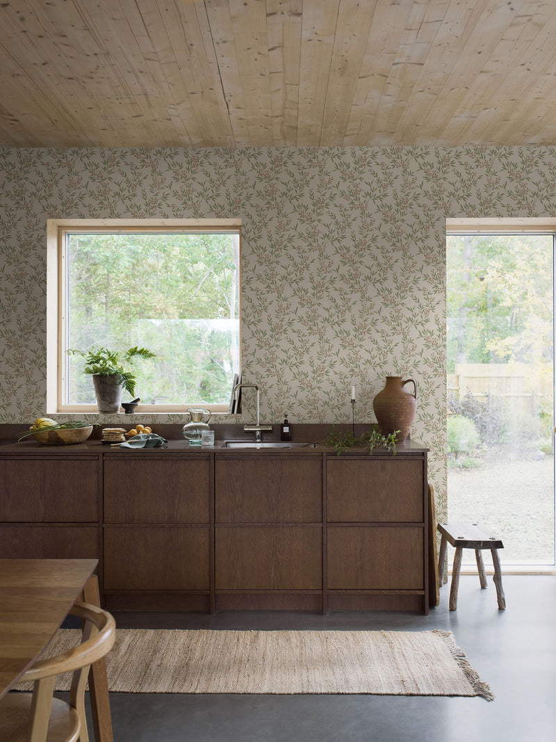 4714 Forest Berries Multi and White Wallpaper by Boråstapeter