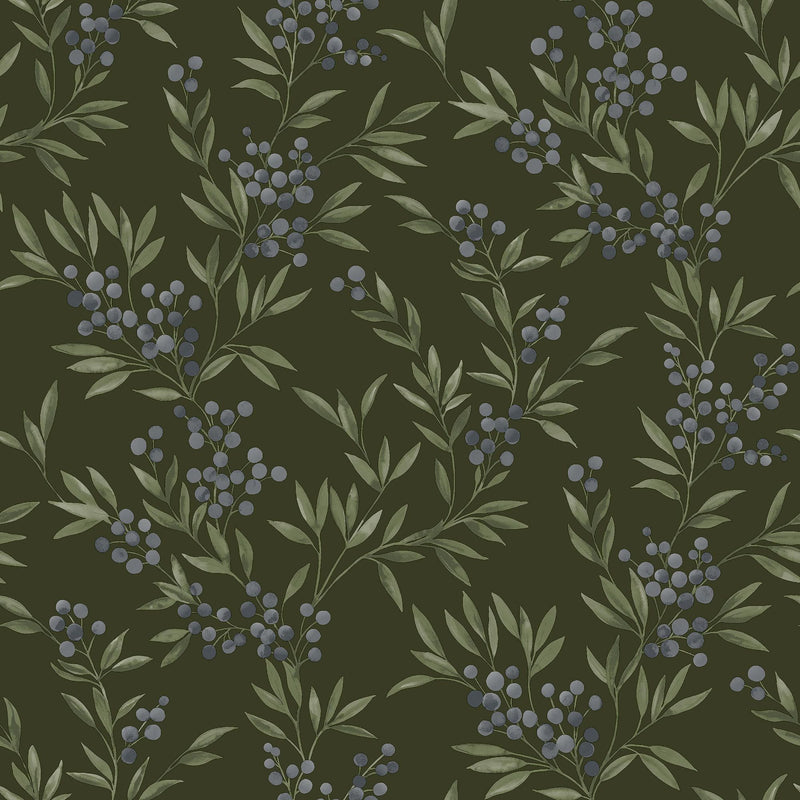 4715 Forest Berries Multi and Green Wallpaper by Boråstapeter