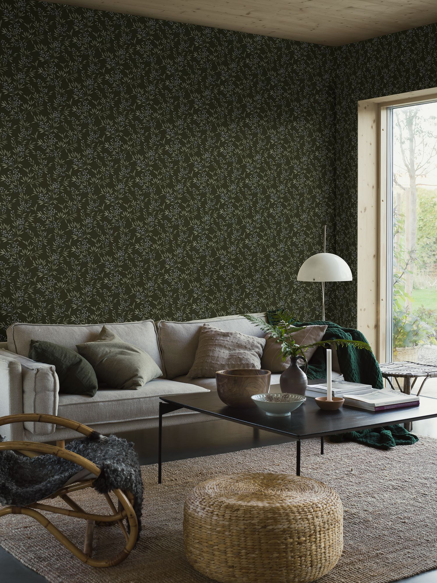 4715 Forest Berries Multi and Green Wallpaper by Boråstapeter
