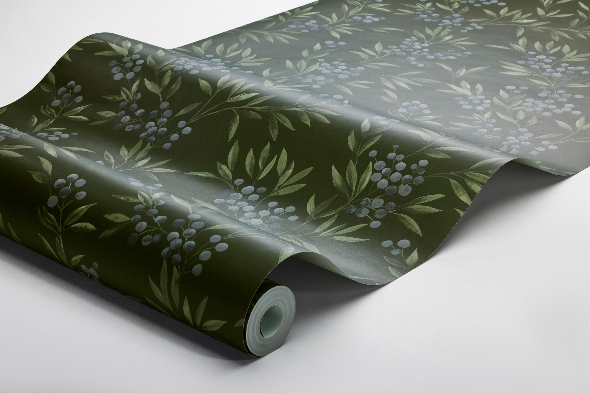 4715 Forest Berries Multi and Green Wallpaper by Boråstapeter