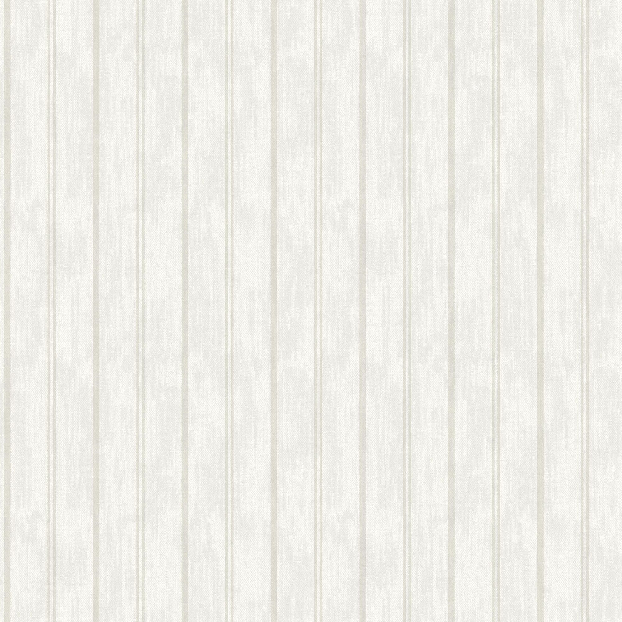 4716 Woodland Stripe White and Grey Wallpaper by Boråstapeter