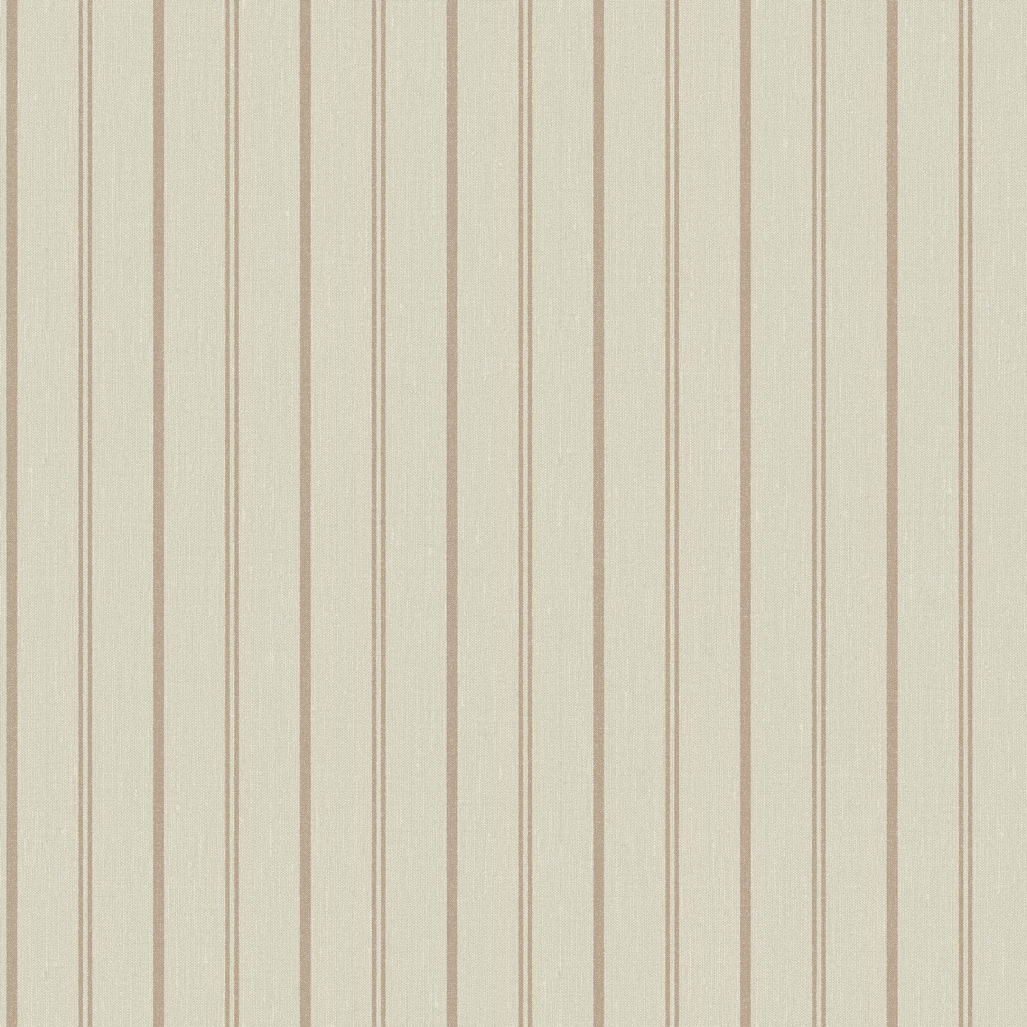 4718 Woodland Stripe Beige and Red Wallpaper by Boråstapeter