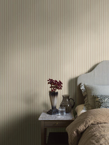 4718 Woodland Stripe Beige and Red Wallpaper by Boråstapeter