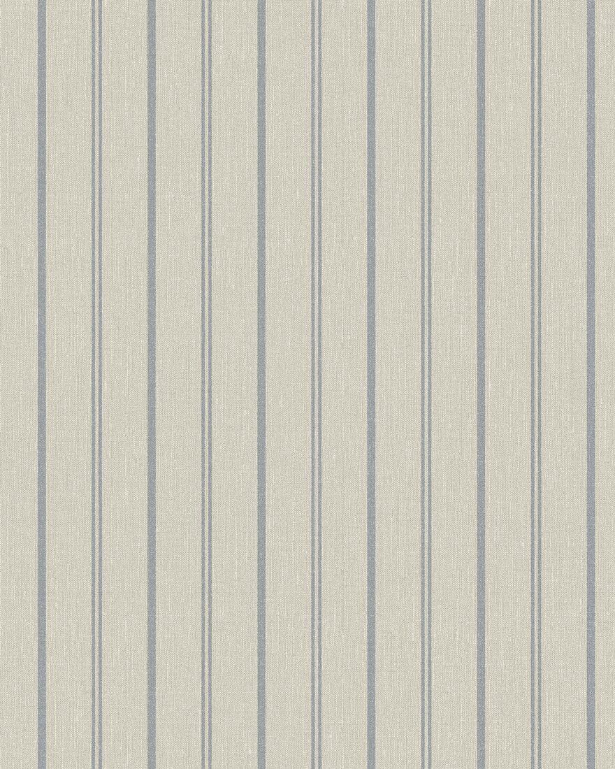 4719 Woodland Stripe Beige and Blue Wallpaper by Boråstapeter