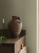 4723 Willowherb Green and Beige Wallpaper by Boråstapeter