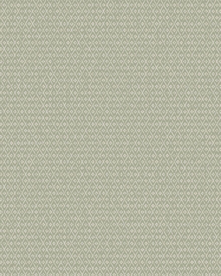 4723 Willowherb Green and Beige Wallpaper by Boråstapeter