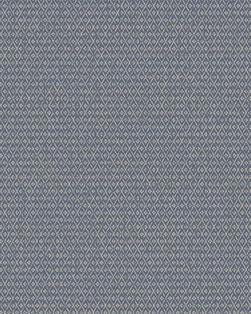 4724 Willowherb Blue and Beige Wallpaper by Boråstapeter