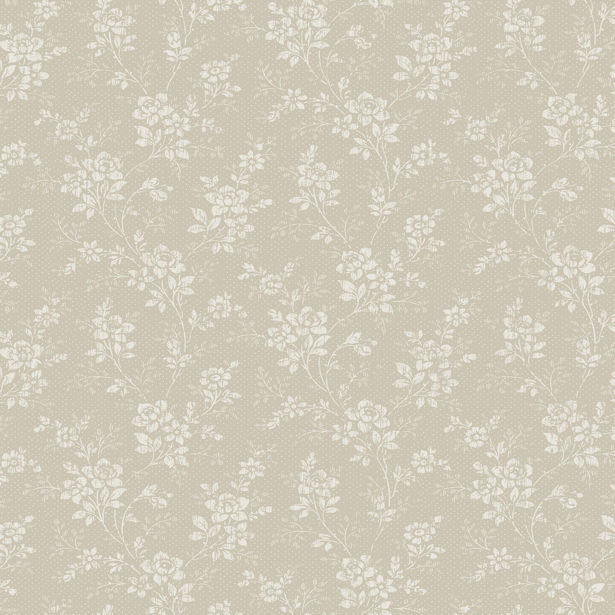 4725 Hip Rose Beige and Grey Wallpaper by Boråstapeter