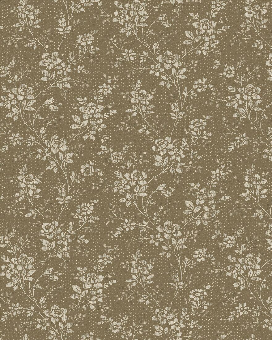 4727 Hip Rose Brown and Beige Wallpaper by Boråstapeter