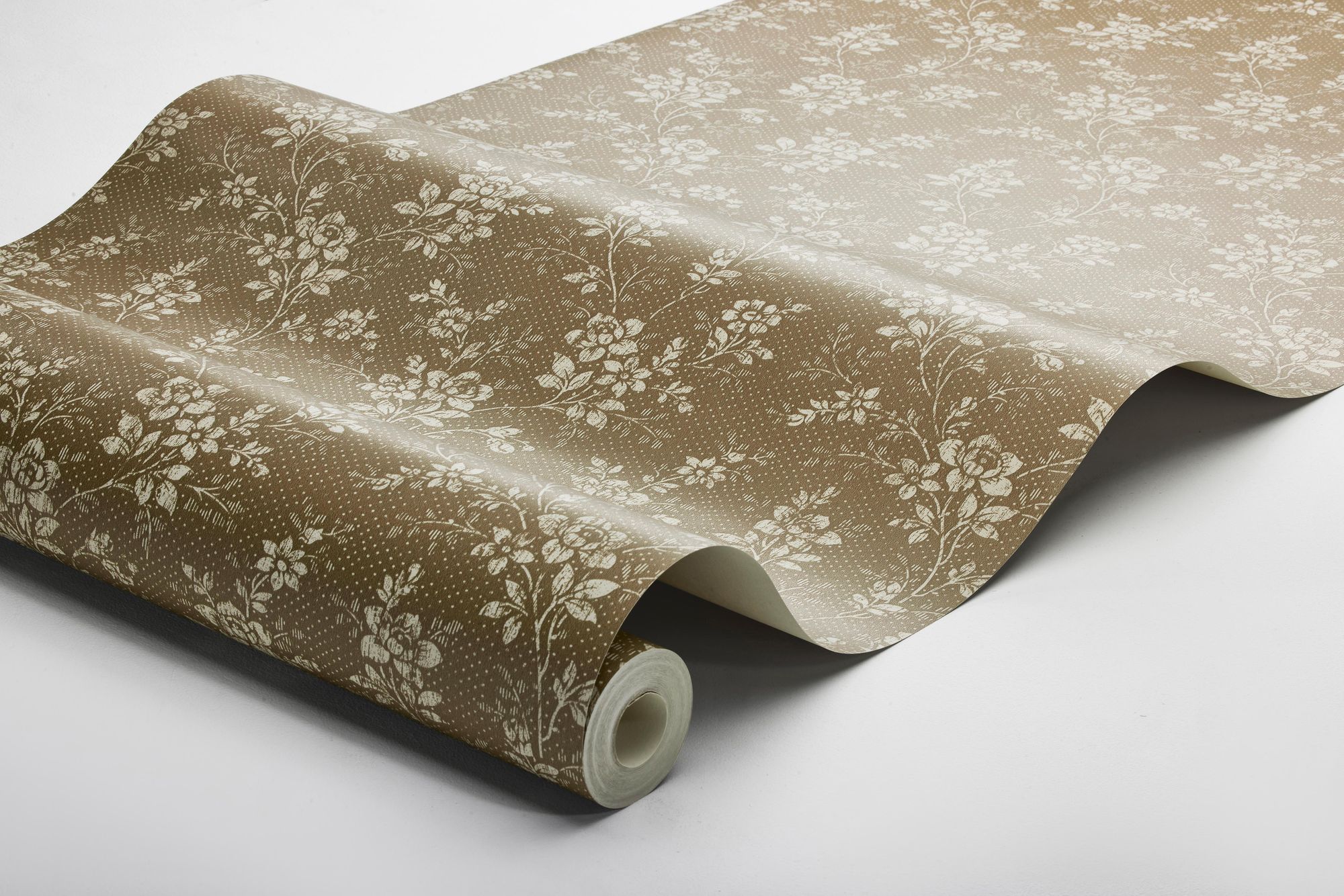 4727 Hip Rose Brown and Beige Wallpaper by Boråstapeter