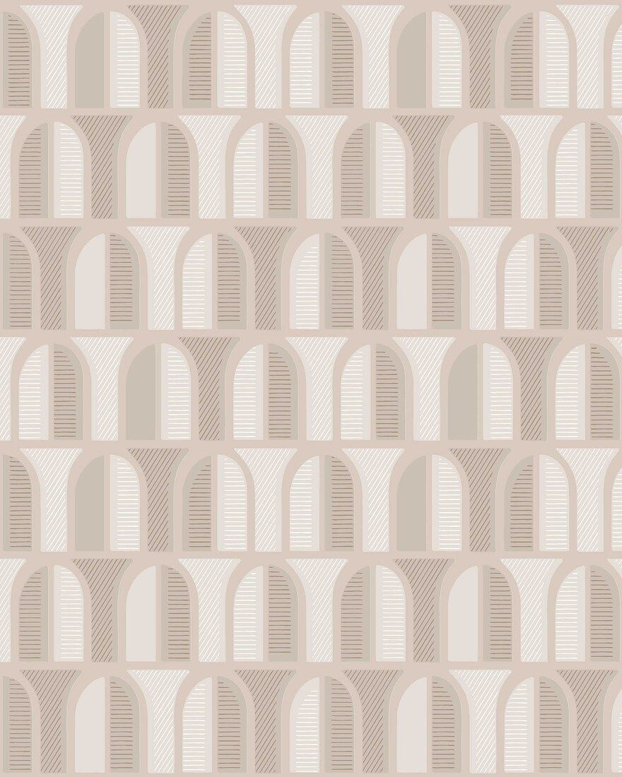 4730 Venice Light Beige Graphics Wallpaper by Boråstapeter