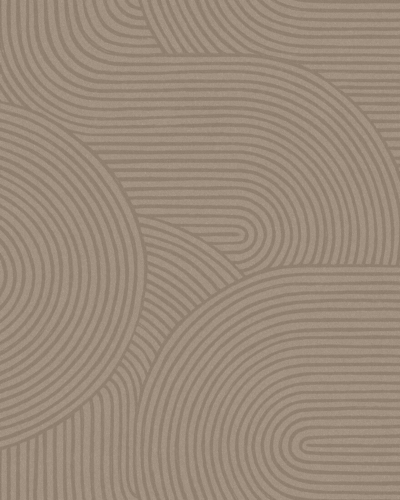 4733 Zen Dark Brown Graphics Wallpaper by Boråstapeter