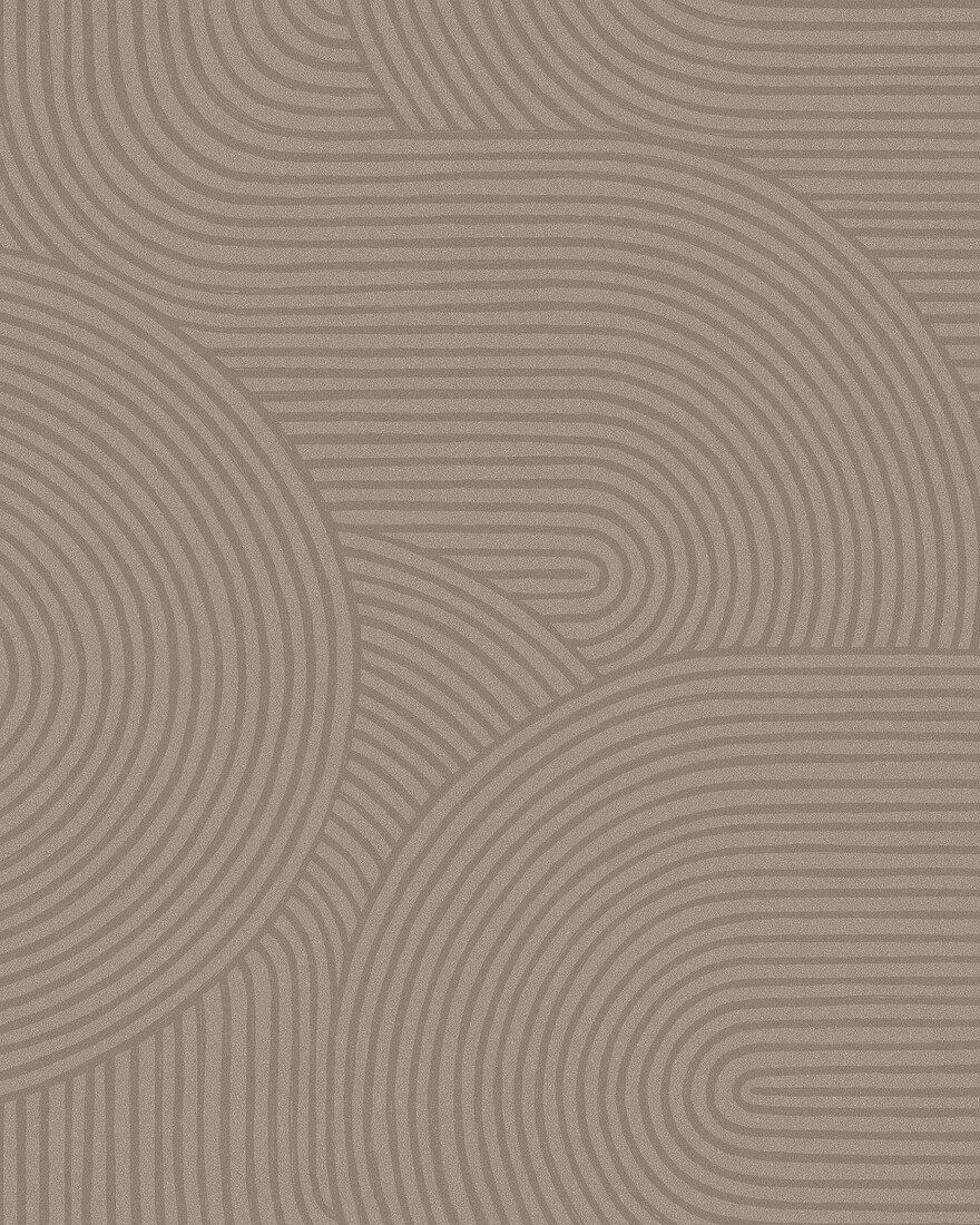 4733 Zen Dark Brown Graphics Wallpaper by Boråstapeter