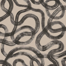 4735 Curve Dark Beige and Black Graphics Wallpaper by Boråstapeter