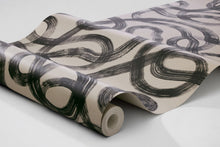4735 Curve Dark Beige and Black Graphics Wallpaper by Boråstapeter
