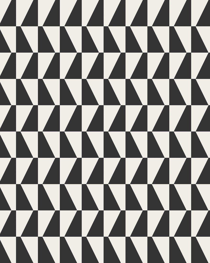 4736 Arne Jacobsen Trapez Black And White Graphics Wallpaper by Boråstapeter